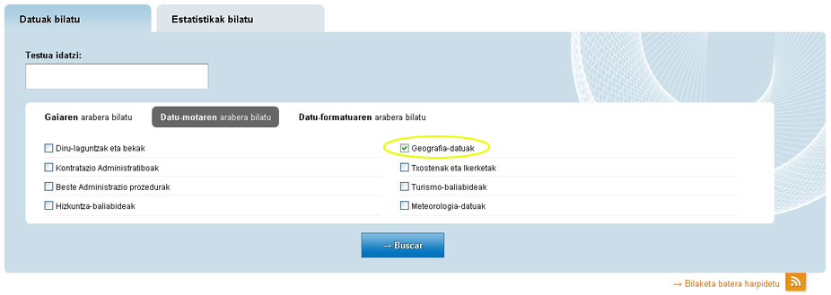 Geografia-datu mota aukeratu