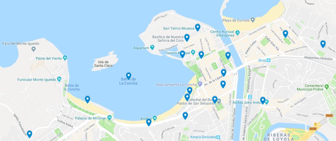 Mapa de San Sebasti�n