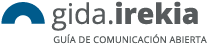 Logotipo de la Guía de Comunicación Abierta del Gobierno Vasco
