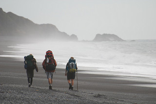 Mochileros por la playa