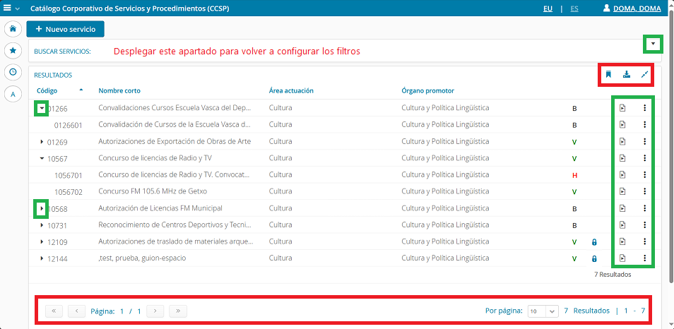 Resultados de la b&uacute;squeda