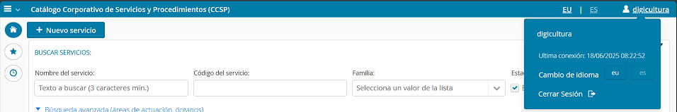 Informaci&oacute;n de sesi&oacute;n