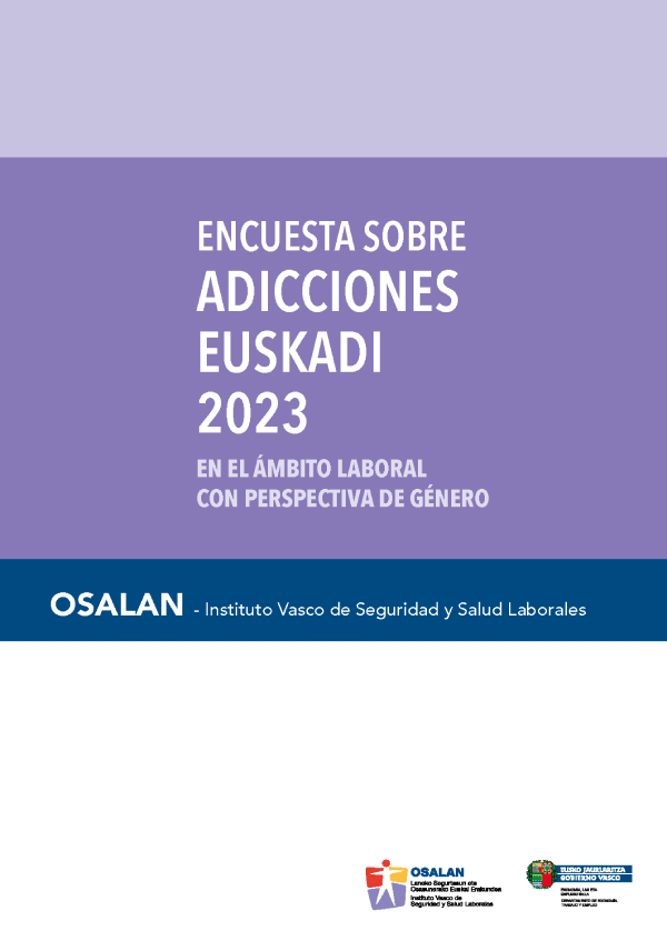 Encuesta sobre adicciones Euskadi 2023
