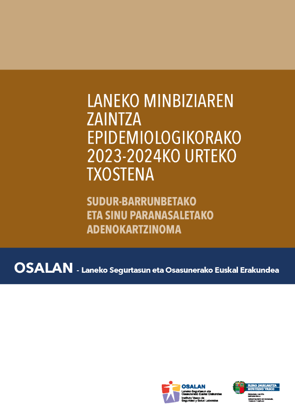 Laneko minbiziaren zaintza epidemiologikorako 2023-2024ko urteko txostena
