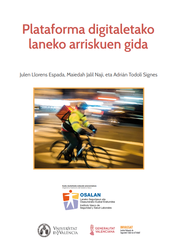 Plataforma digitaletako laneko arriskuen gida