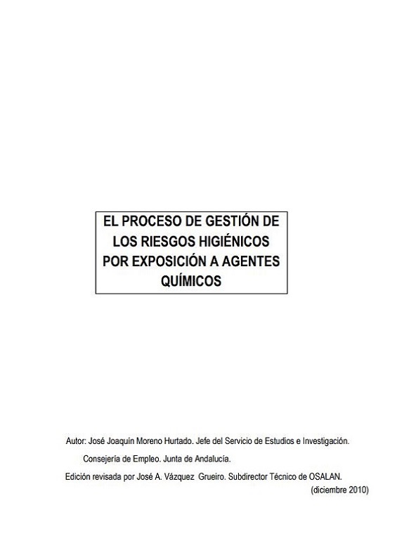 El proceso de gesti&oacute;n de los riesgos higi&eacute;nicos por exposici&oacute;n a agentes qu&iacute;&shy;micos