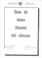 Bases de datos. Manual del alumno