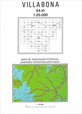 Mapa vegetaci�n de la CAPV. 64-III, Villabona