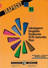 Iraprest 92-93 : forma. profe. : junio 1992