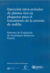 Inyecci&oacute;n intra-articular de plasma