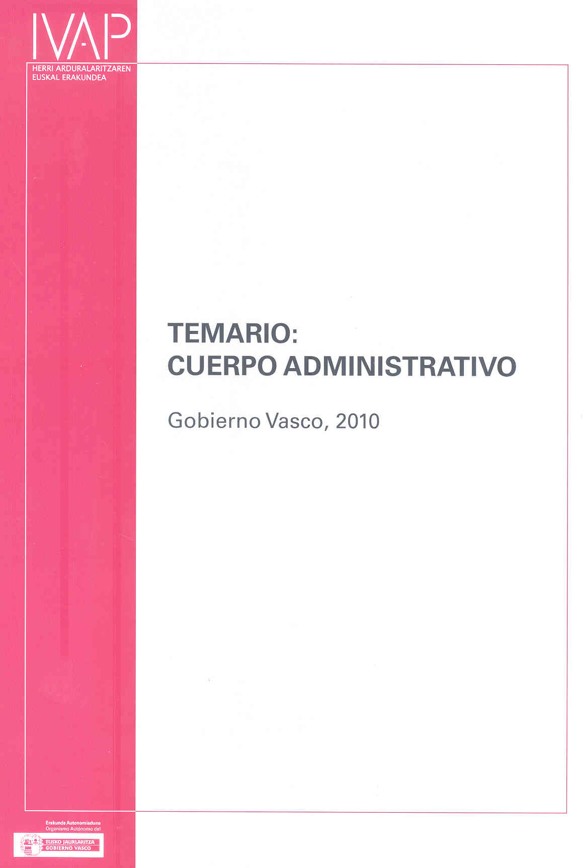 Temario: Cuerpo Administrativo