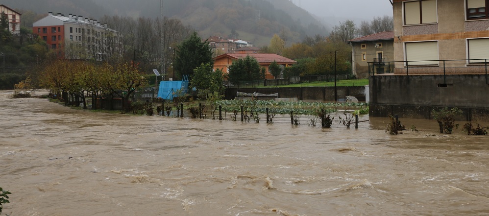 Inundación en Güeñes