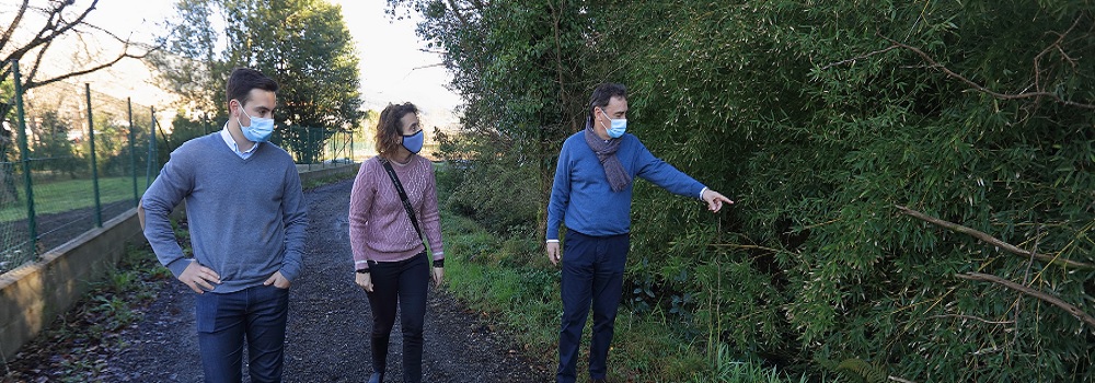 Director de URA con el alcalde de Murueta