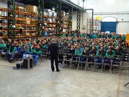 Imagen de la charla en CAF