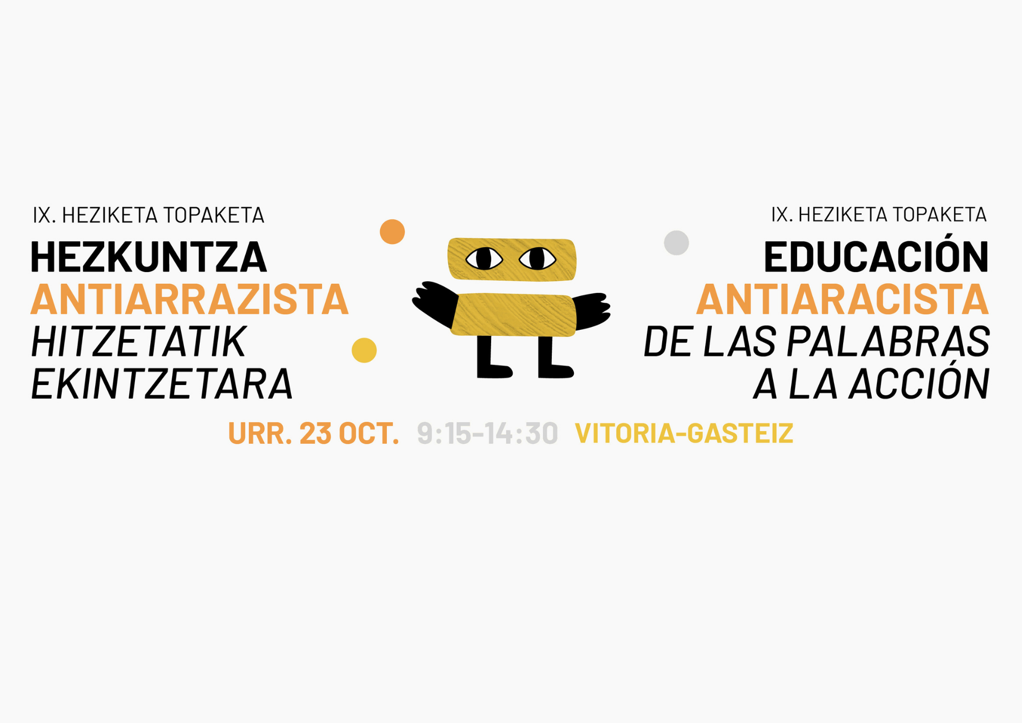 Vitoria-Gasteiz acoge el IX Encuentro de Educación sobre Antirracismo el 23 de octubre