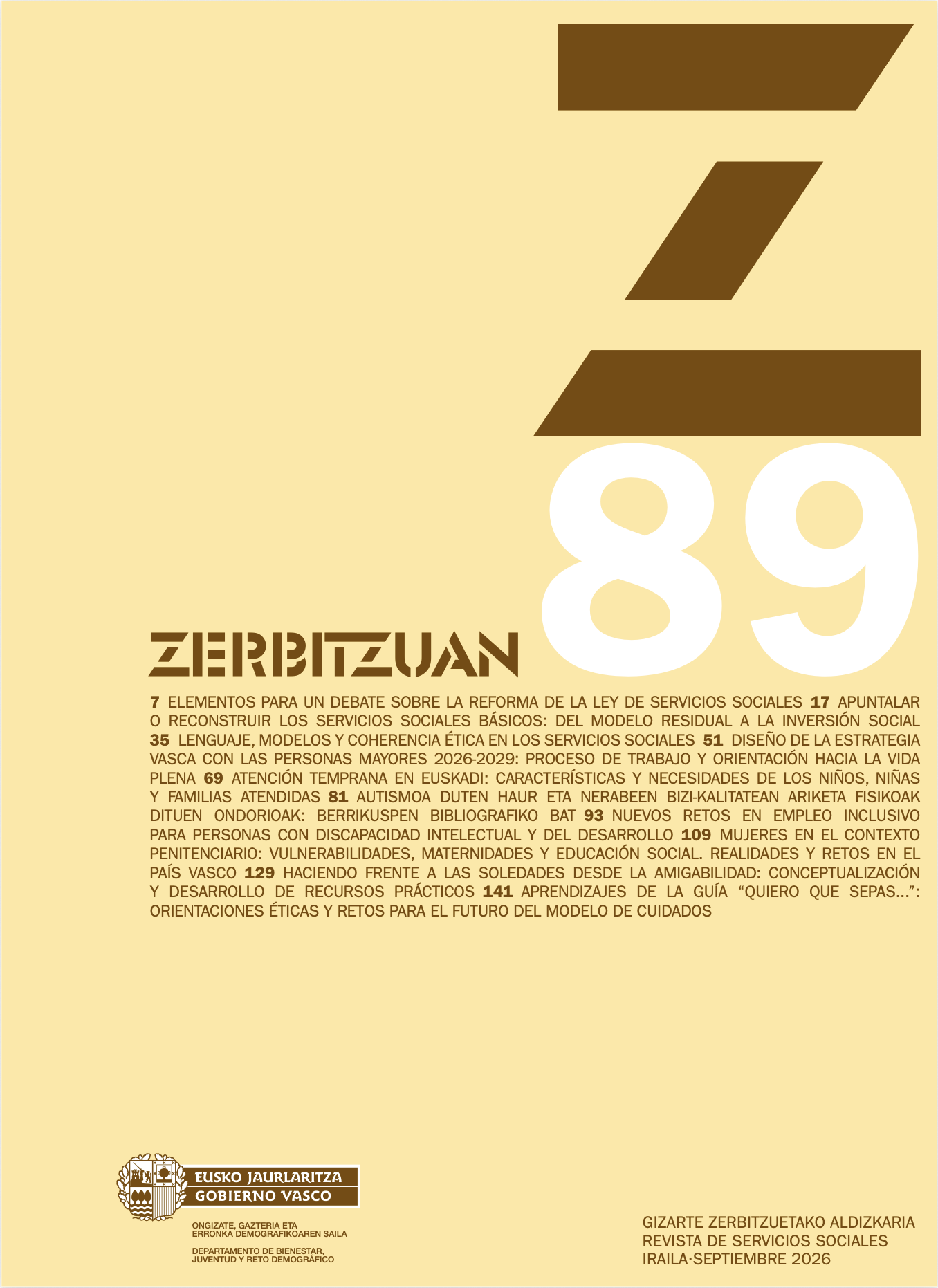 Euskadi Lagunkoia Berria aborda las soledades en la revista Zerbitzuan