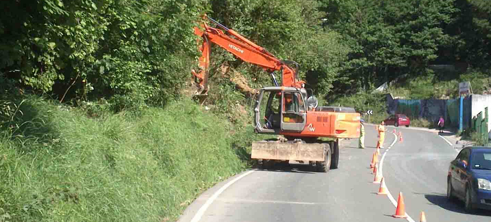 Construcci&oacute;n de un nuevo tramo del colector en Ermua