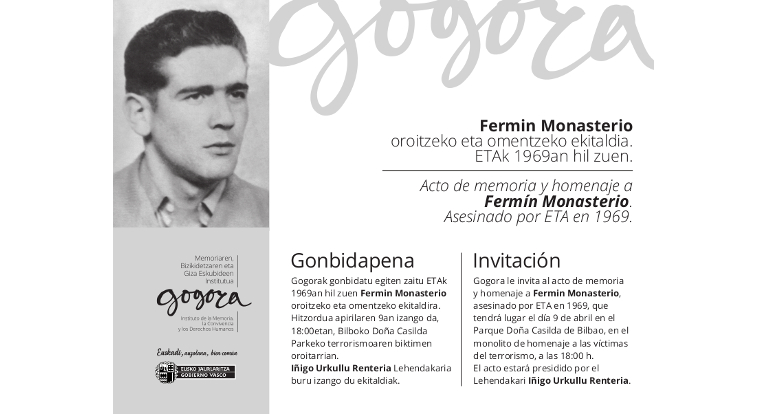 Fermin Monasterio oroitzeko eta omentzeko ekitaldia