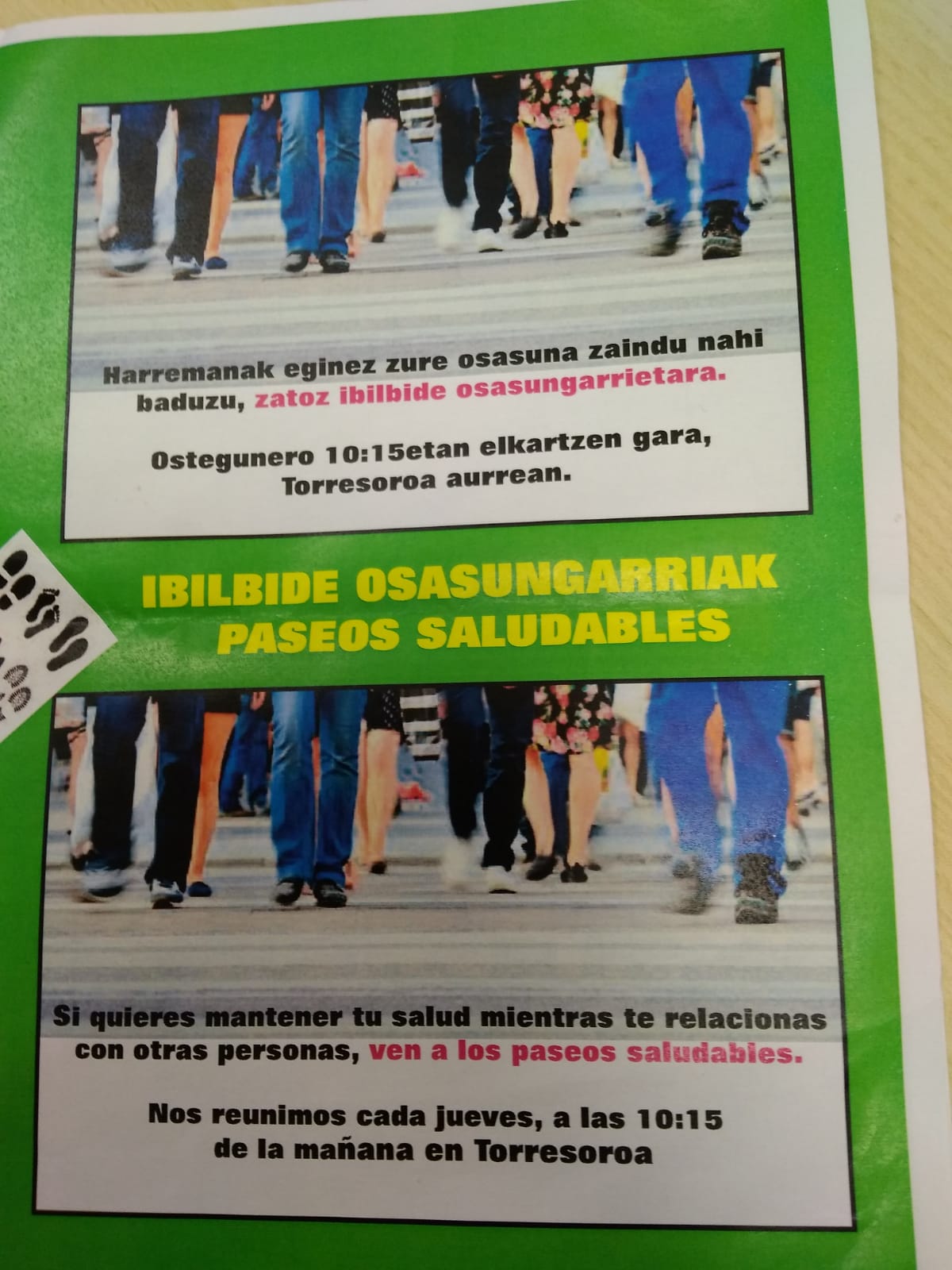 antzuola paseos saludables prensa