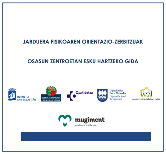 Imagen - Servicios de orientaci&oacute;n de actividad f&iacute;sica: gu&iacute;a para la intervenci&oacute;n en los centros de salud