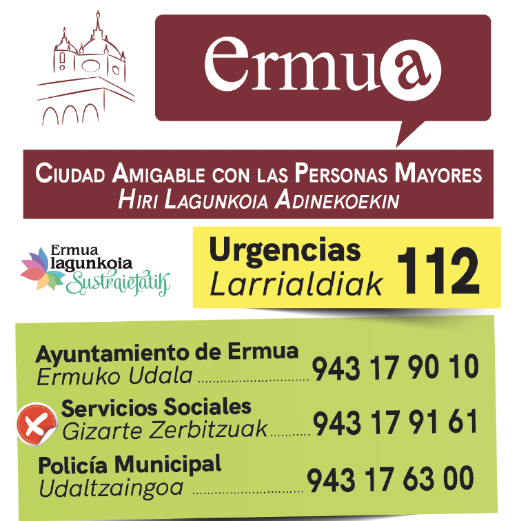 EL AYUNTAMIENTO DE ERMUA HA PUBLICADO UNA GU&Iacute;A TELEF&Oacute;NICA DE SERVICIOS DE REFERENCIA