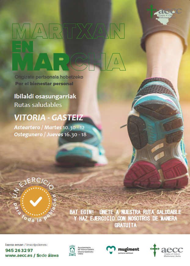 Imagen - La Asociaci&oacute;n Contra el C&aacute;ncer de &Aacute;lava (AECC &Aacute;lava) promueve la actividad f&iacute;sica