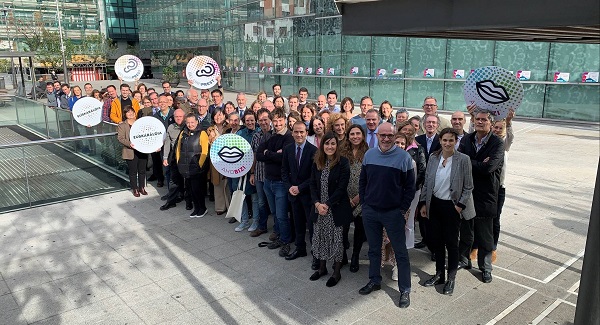 Participantes en Euskaraldia de las entidades del Edificio Plaza Bizkaia en Bilbao
