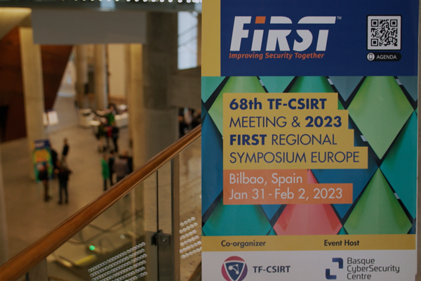 Cartel del 68th TF-CSIRT Meeting & 2023 FIRST Regional Symposium Europe.