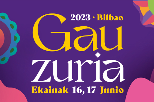 Gau Zuria engalana con arte Bilbao por su 723 aniversario el 16 y el 17 de junio