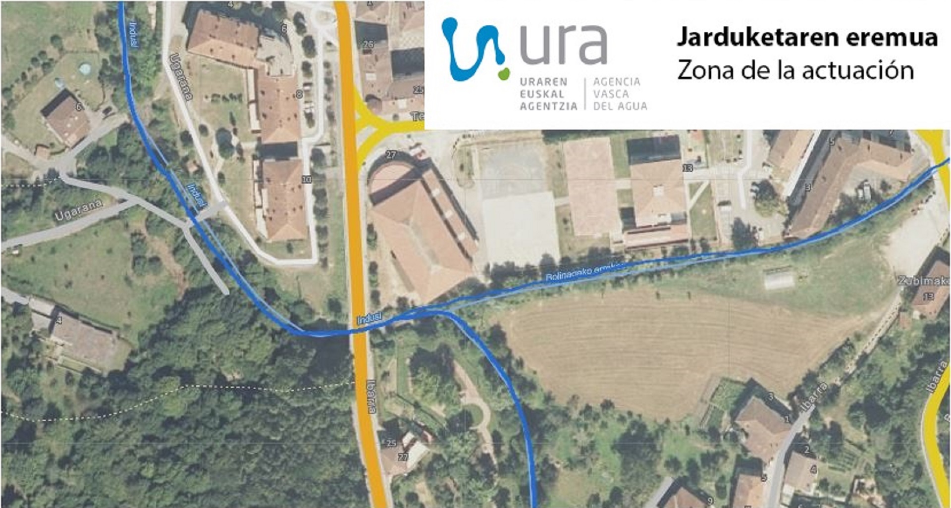 Jarduketa eremuaren ortoirudia.