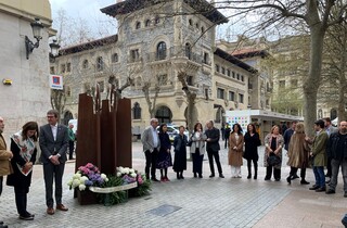 
      Sailburu Melgosa, en el acto de recuerdo
    