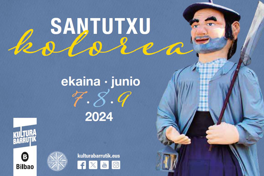 Euskal dantzak eta dantza garaikidea Santutxuko Karmelo Plazan ekainaren 7tik 9ra "Santutxu kolorea" udal programarekin