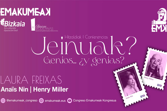 Bizkaia presenta una nueva edición del ciclo "Genios... ¿Y genias?" con cuatro conferencias sobre parejas artísticas internacionales