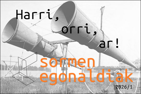 Sormen Egonaldiak 2026 (1. deialdia)