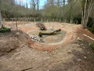 
      Imagen de la nueva charca para anfibios en Berganzo
    