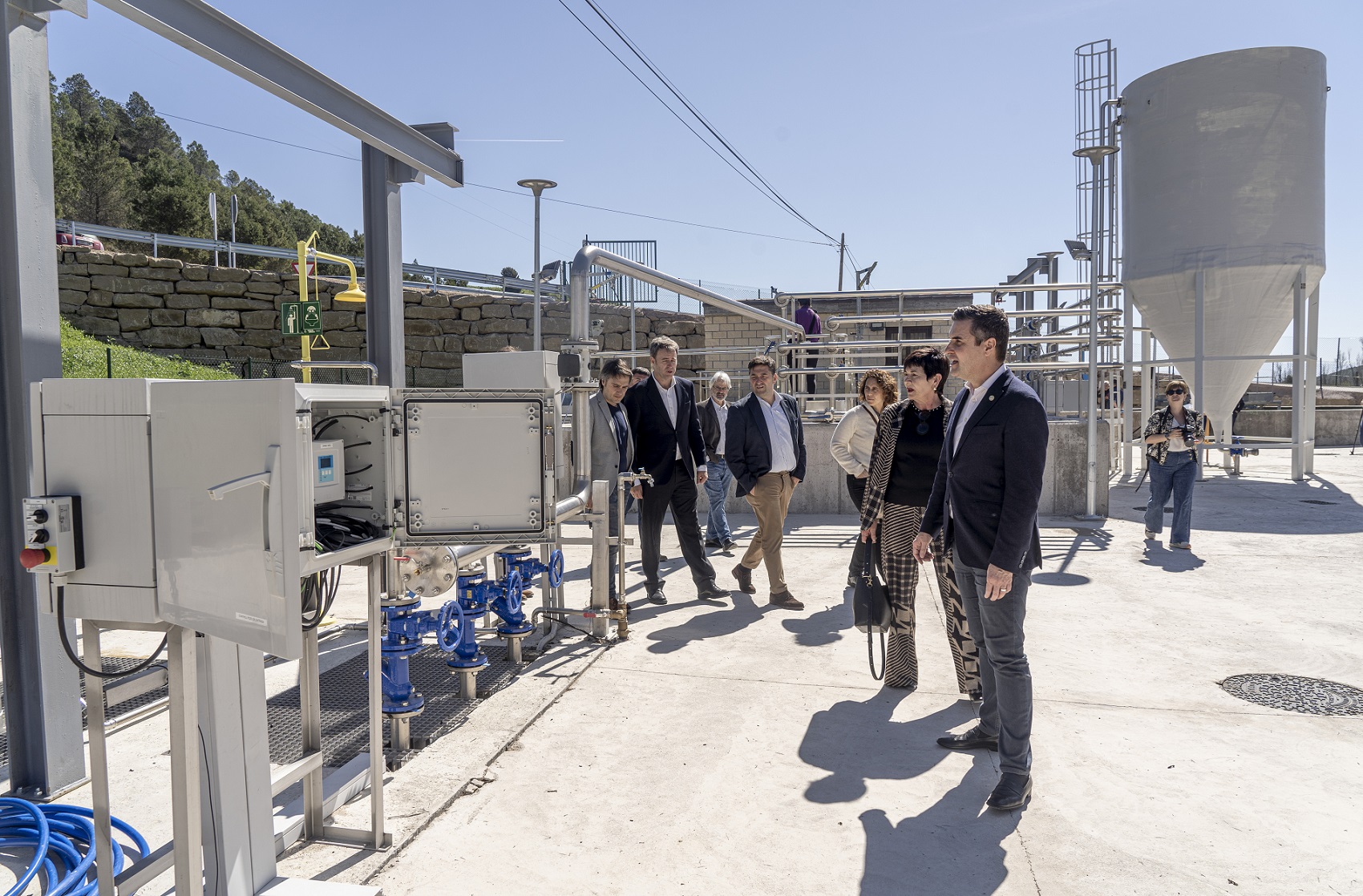 Agintariak Moredako araztegi berrian