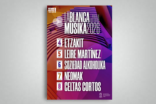 Etzakit, Leire Mart&iacute;nez, Soziedad Alkoholika, Neomak y Celtas Cortos actuar&aacute;n en Fueros en La Blanca 2026