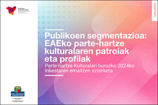 "Segmentaci&oacute;n de p&uacute;blicos: patrones y perfiles de participaci&oacute;n cultural en la CAE. An&aacute;lisis de resultados de la Encuesta de Participaci&oacute;n Cultural 2024"