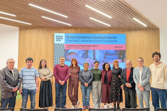 Nerea Arrien, Jon Gerediaga eta Ernesto Is, 2026ko Kutxa Fundazioa Literatura Sarien irabazleak