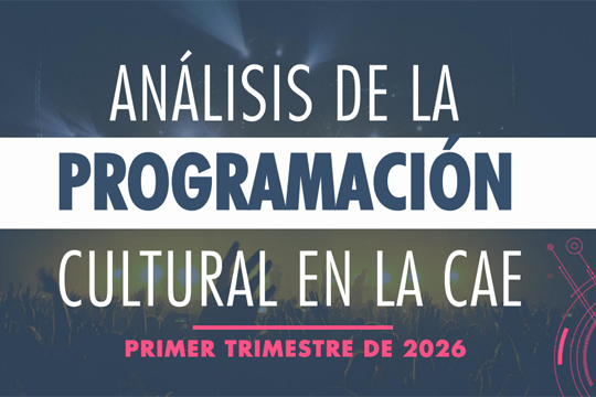 "An&aacute;lisis de la programaci&oacute;n cultural en la CAE. Primer trimestre de 2026"
