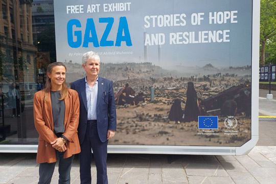 Bilbao acoge la exposición "Gaza, historias de esperanza y resiliencia" gracias al Programa Mundial de Alimentos de Naciones Unidas y la Unión Europea Bilbao acoge la exposición "Gaza, historias de esperanza y resiliencia" gracias al Programa Mundial de Alimentos de Naciones Unidas y la Unión Europea