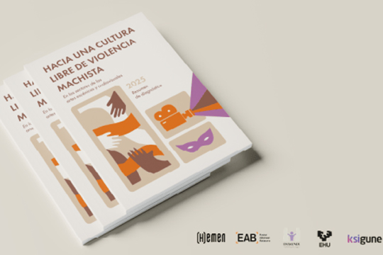 "Indarkeria matxistarik gabeko kultura baterantz ikus-entzunezkoen eta arte eszenikoen sektoreetan. 2025. Diagnostikoaren laburpena" "Indarkeria matxistarik gabeko kultura baterantz ikus-entzunezkoen eta arte eszenikoen sektoreetan. 2025. Diagnostikoaren laburpena"