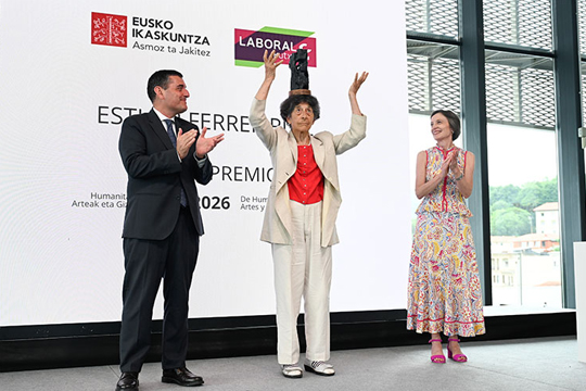 Dos mujeres de dos generaciones, protagonistas de los Premios Eusko Ikaskuntza-LABORAL 2026