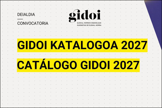GIDOI katalogoa 2027: izen-ematea GIDOI katalogoa 2027: izen-ematea