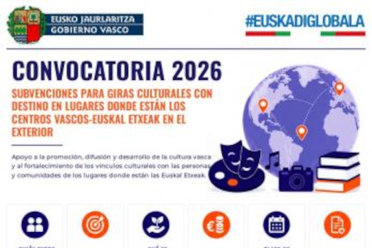 Subvenciones para la realizaci&oacute;n de giras culturales en el exterior para el a&ntilde;o 2026