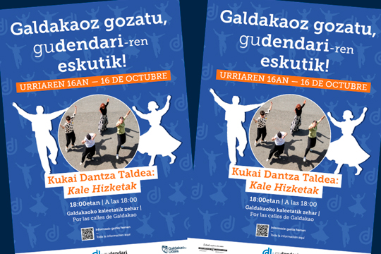 Kukai Dantza Taldeak Galdakaoko kale eta plazak dantzan jarriko ditu ostiralean