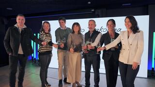 Presentaci�n de la nueva cosecha de txakoli en el Museo Balenciaga de Getaria