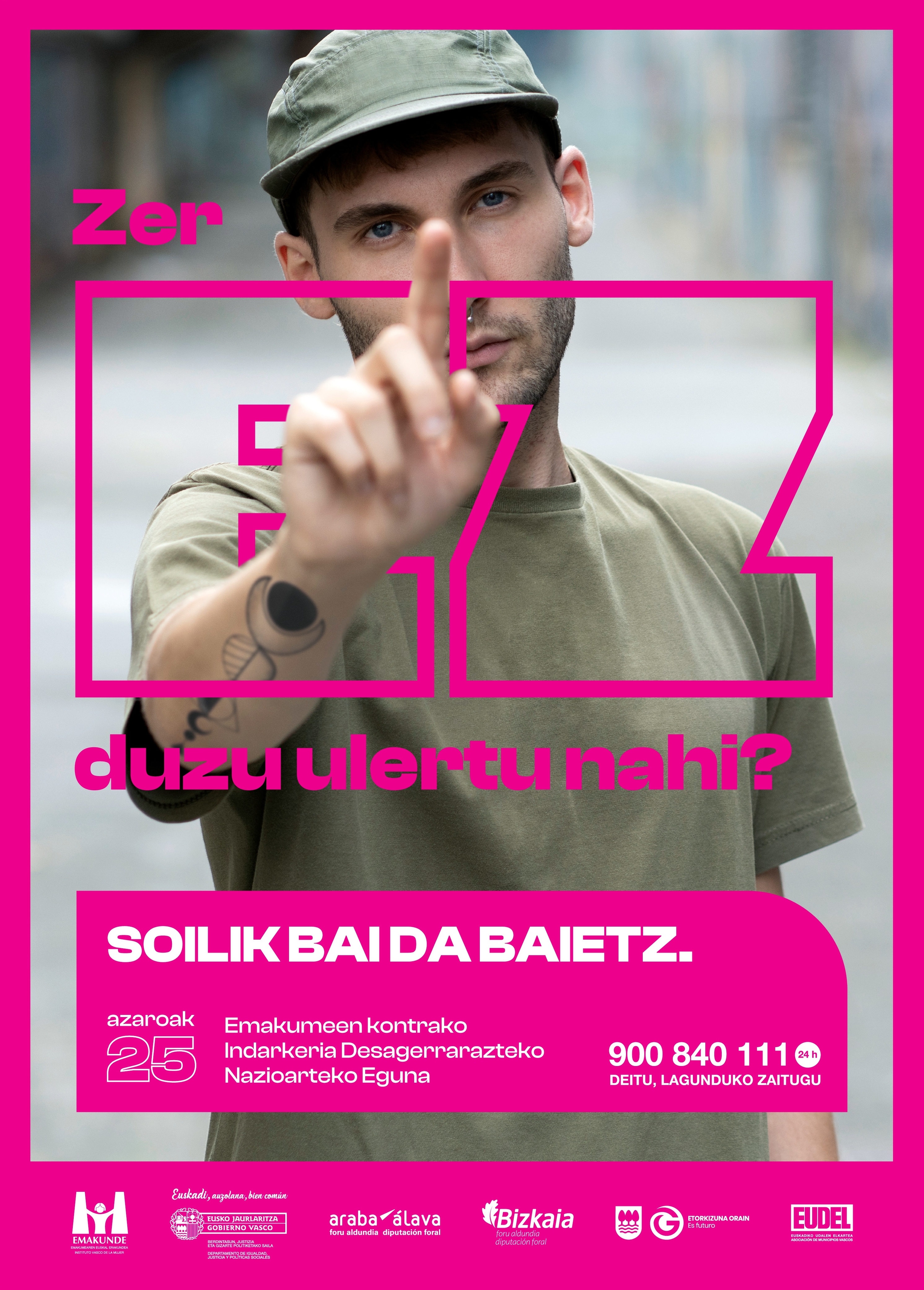 Azaroak 25eko kanpaina: "Zer ez duzu ulertu nahi? Solik bai da baietz"