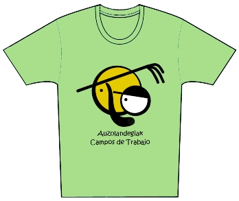 Diseño camiseta Campos de Trabajo de Euskadi