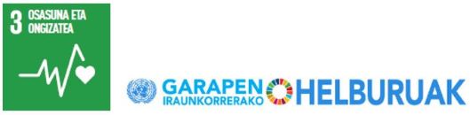 Garapen Iraunkorrerako Helburuen 2030 Agendaren hirugarren helburua: "Osasuna eta ongizatea"
